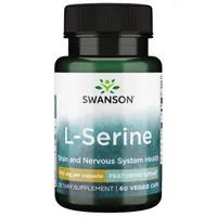 Swanson - AjiPure L-Serine, 500mg, 60Vegetarian Softgels