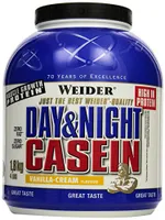 Weider - Casein for Day and Night, Vanilla Cream, Powder, 1800g