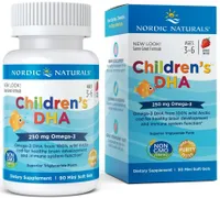 Nordic Naturals - Children's DHA, 250mg, Strawberry Flavor, 90 Softgeles