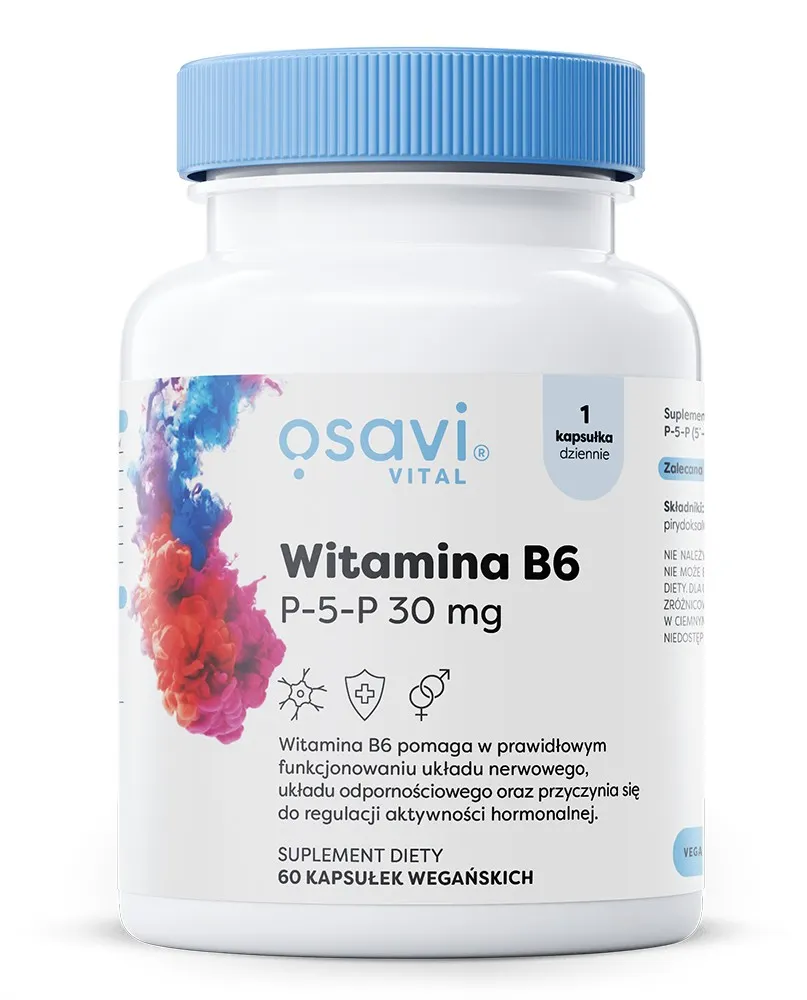 Osavi - Vitamin B6, P-5-P, 30 mg, 60 vkaps