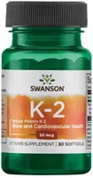 Swanson - Vitamin K2, 50mcg, 30 softgels