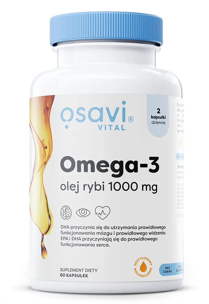 Osavi - Omega 3 Fish Oil, 1000mg, Lemon, 60 Softgeles