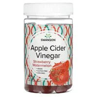 Swanson - Apple Cider Vinegar, Ocet Jabłkowy, Arbuz Truskawkowy, 60 żelek