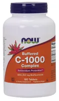 NOW Foods - Buforowana Witamina C-1000 + 250mg Bioflawonoidów, 180 tabletek