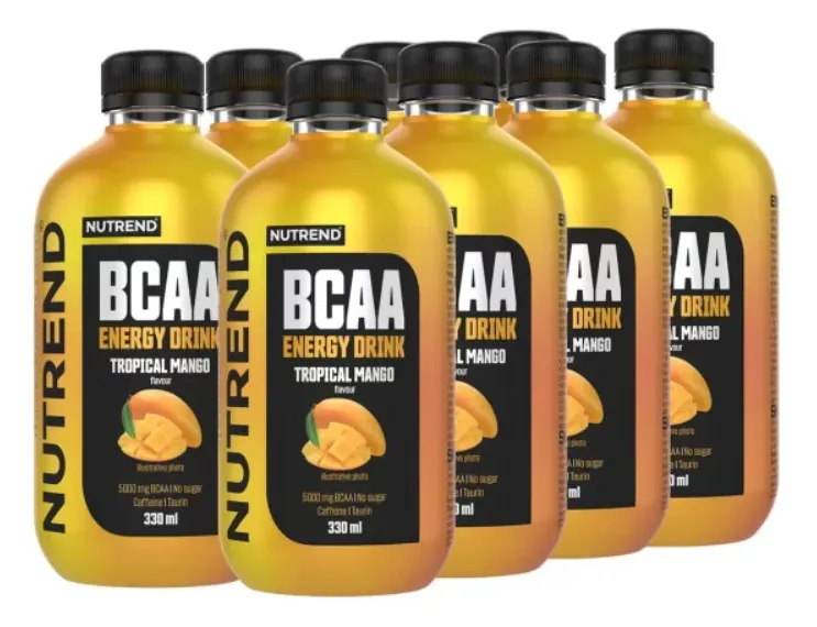 Nutrend - Napój Energetyczny z BCAA, Tropical Mango, 8 x 330 ml