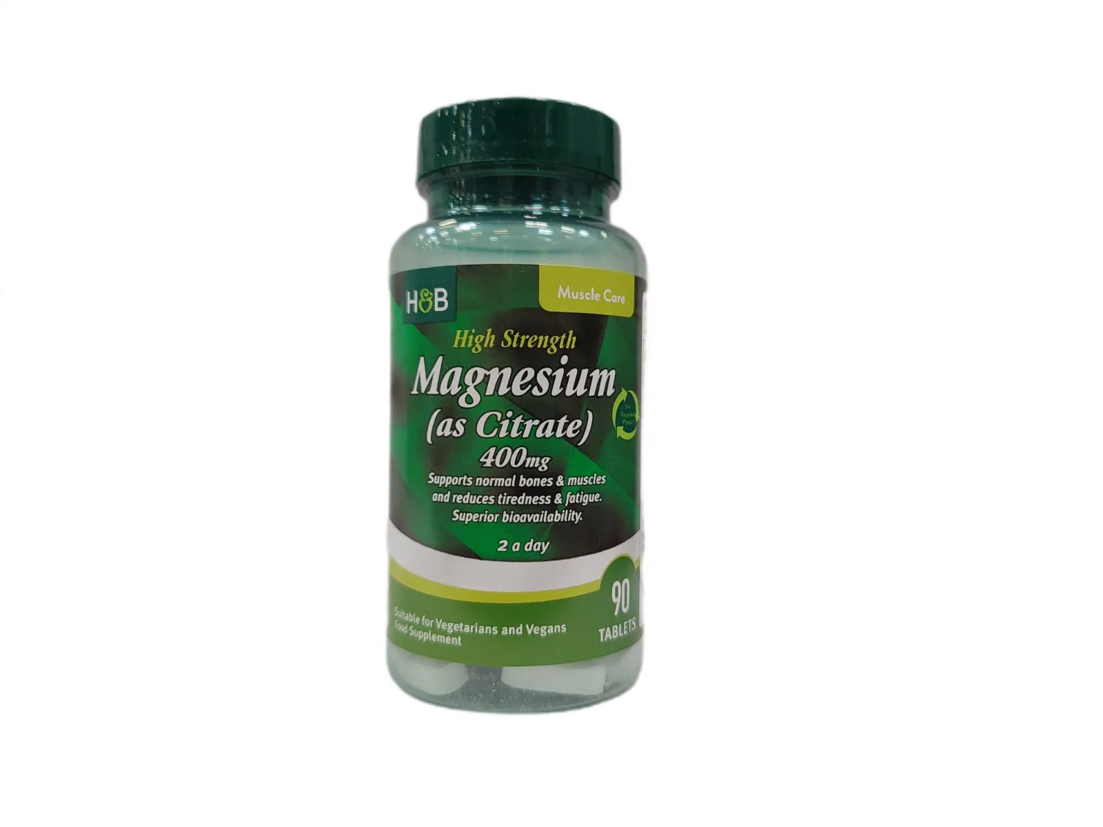 High Strength Magnesium (as Citrate), 400mg - 90 tablets
