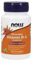 NOW Foods - Vitamin D3, 5000 IU, 120 Lozenges