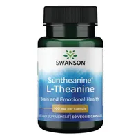 Swanson - Suntheanine, L-Theanine, 100mg, 60 vkaps