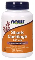 NOW Foods - Chrząstka Rekina, Shark Cartilage, 750mg, 100 kapsułek