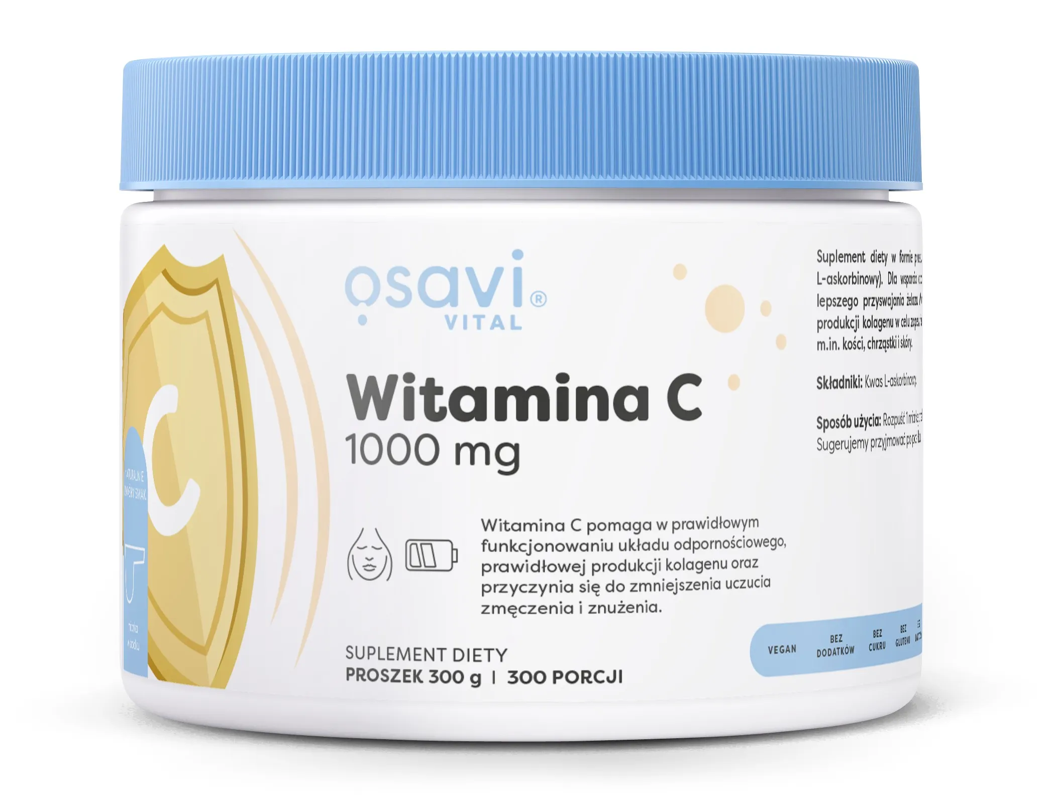 Osavi - Vitamin C, 1000mg, Powder, 300g
