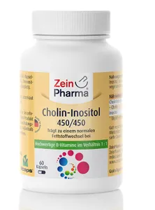 Zein Pharma - Cholina i Inozytol, Choline-Inositol 450/450mg, 60 kapsułek