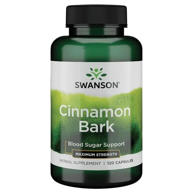 Swanson - Kora Cynamonu, Cinnamon Bark, Maximum Strength, 120 caps