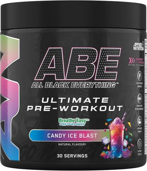 Applied Nutrition - Przedtreningówka, ABE - All Black Everything, Candy Ice Blast, Proszek, 375g