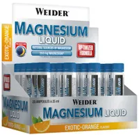 Weider - Magnesium Liquid, Exotic Orange, 20 x 25 ml