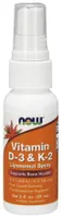 NOW Foods - Liposomowy Spray z Witaminami D3 i K2, 59 ml