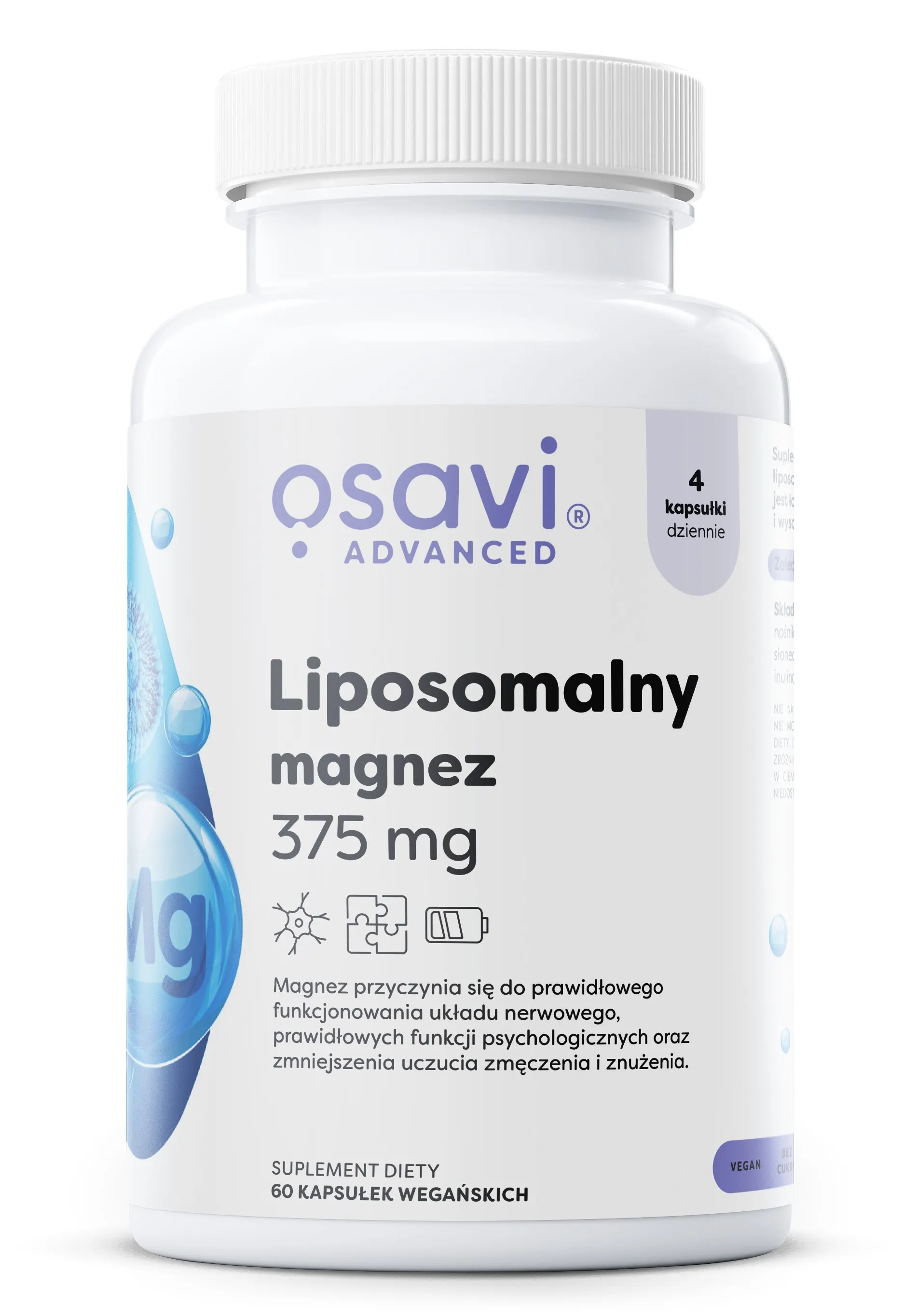 Osavi - Liposomalny Magnez, 375 mg, 60 vkaps