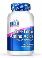 Haya Labs - Aminokwasy Wegańskie, Free Form Amino Acids, 100 kapsułek