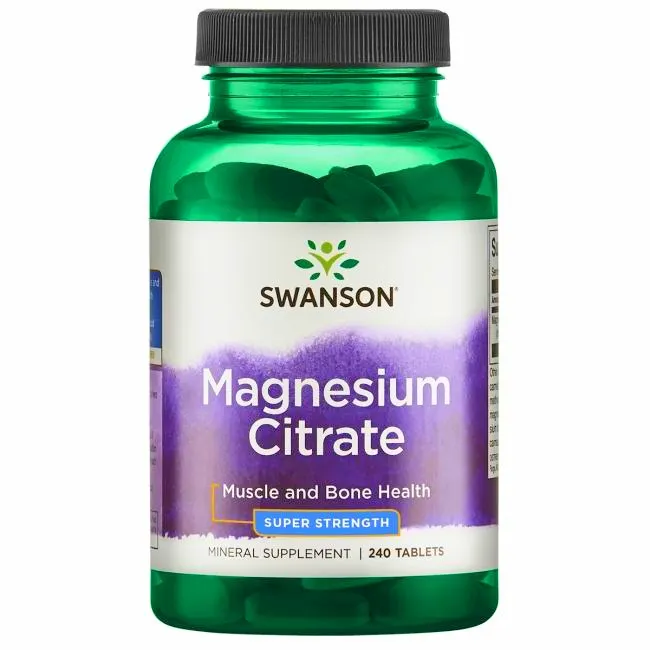 Swanson - Magnesium Citrate, 225mg, 240 tablets
