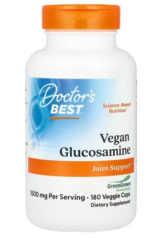 Doctor's Best - Vegan Glucosamine Sulfate, 750mg, 180 vkaps