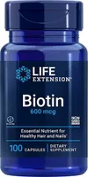 Life Extension - Biotyna, 600mcg, 100 kapsułek