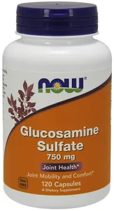 ﻿NOW Foods - Glucosamine Sulfate, Siarczan Glukozaminy, 750 mg, 120 kapsułek