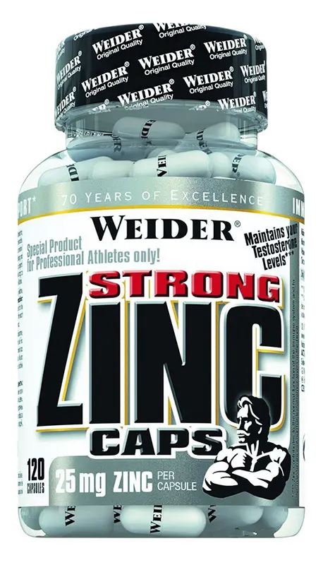 Weider - Cynk, 25 mg, 120 kapsułek