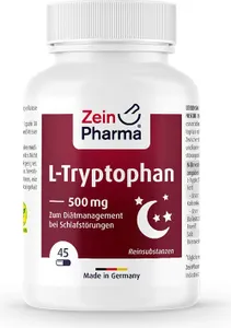 Zein Pharma - L-Tryptofan, 500mg, 45 kapsułek