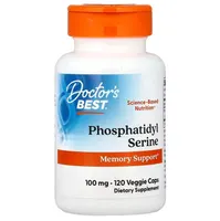 Doctor's Best - Phosphatidylserine, Phosphatidylserine + SerinAid, 100mg, 120 vkaps