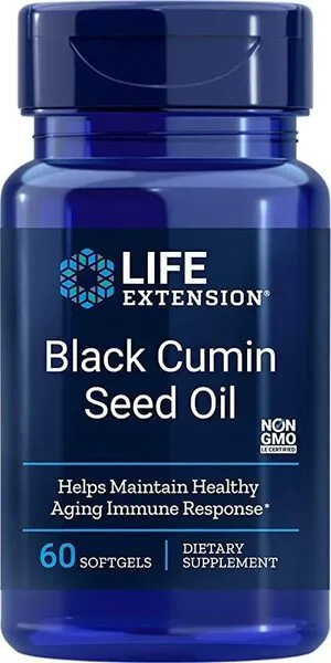 Life Extension - Olej z Nasion Czarnuszki, 60 kapsułek miękkich