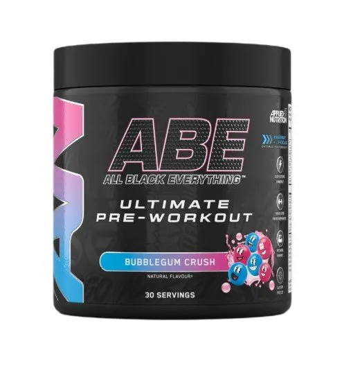 Applied Nutrition - Przedtreningówka, ABE - All Black Everything, Bubblegum Crush, Proszek 375g