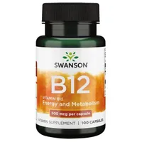 Swanson - Vitamin B-12, 500mcg, 100 Capsules