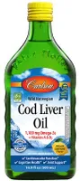 Carlson Labs - Fish Oil, Wild Norwegian Cod Oil, Lemon, Liquid, 500 ml