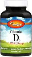 Carlson Labs - Vitamin D3, 1000 IU, 250 Softgeles