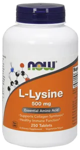 NOW Foods - L-Lizyna, 500mg, 250 tabletek