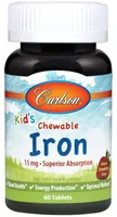 Carlson Labs - Kid's Iron, Strawberry, 15mg, 60 gummies