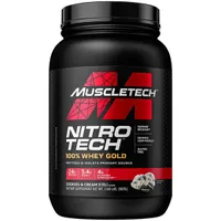 MuscleTech - Nitro-Tech 100% Whey Gold, Odżywka Białkowa, Cookies & Cream, Proszek, 907g