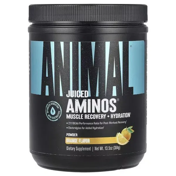 Universal Nutrition - Animal Juiced Aminos, Orange Juiced, Proszek, 368g