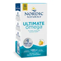 Nordic Naturals - Ultimate Omega, 1280mg, Cytrynowy, 120 kapsułek miękkich