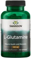 Swanson - L-Glutamina, 500mg, 100 kapsułek