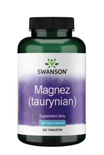 Swanson - Taurynian Magnezu, 120 tabletek