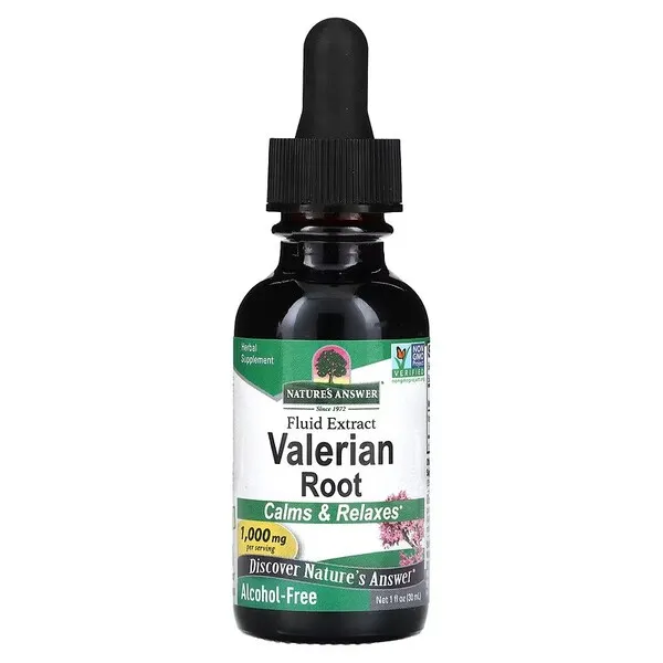 Nature's Answer - Kozłek Lekarski Korzeń, Valerian Root, Płynny Ekstrakt, 30 ml.