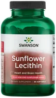 Swanson - Lecytyna, Sunflower Lecithin, 90 kapsułek miękkich 