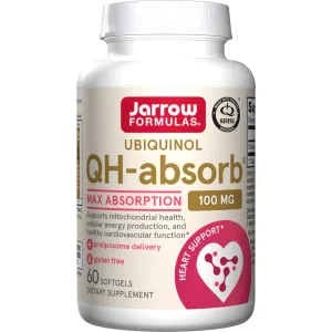 Jarrow Formulas - Ubiquinol QH-absorb, 100mg, 60 kapsułek miękkich