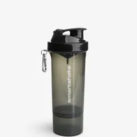 SmartShake, Slim Series, Shaker Gunsmoke Black, Capacity, 500 ml