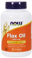 NOW Foods - Flax Oil, Flax Oil, 1000mg, 100 Softgeles