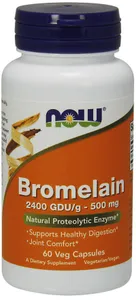 NOW Foods - Bromelaina, 500mg, 60 vkaps