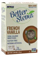 NOW Foods - Stewia, French Vanilla, Proszek, 75g