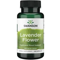 Swanson - Kwiat Lawendy, 400mg, 60 kapsułek