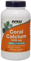 NOW Foods - Coral Calcium, Wapń, 1000mg, 250 vkaps