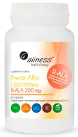 Aliness - Kwas Alfa Liponowy R-ALA, 200 mg, 60 vkaps